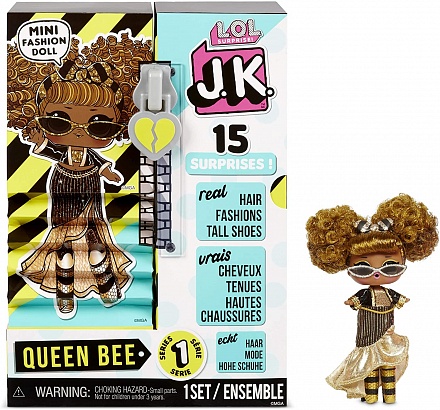 LOL Surprise Queen Bee Мини Модницы J.K. с 15 сюрпризами 